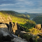 Schrammsteine při jarním slunci | fotografie